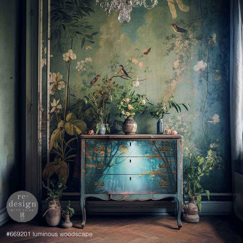 Decoupage Fibre Papers A1 | Redesign with Prima | LUMINOUS WOODSCAPE